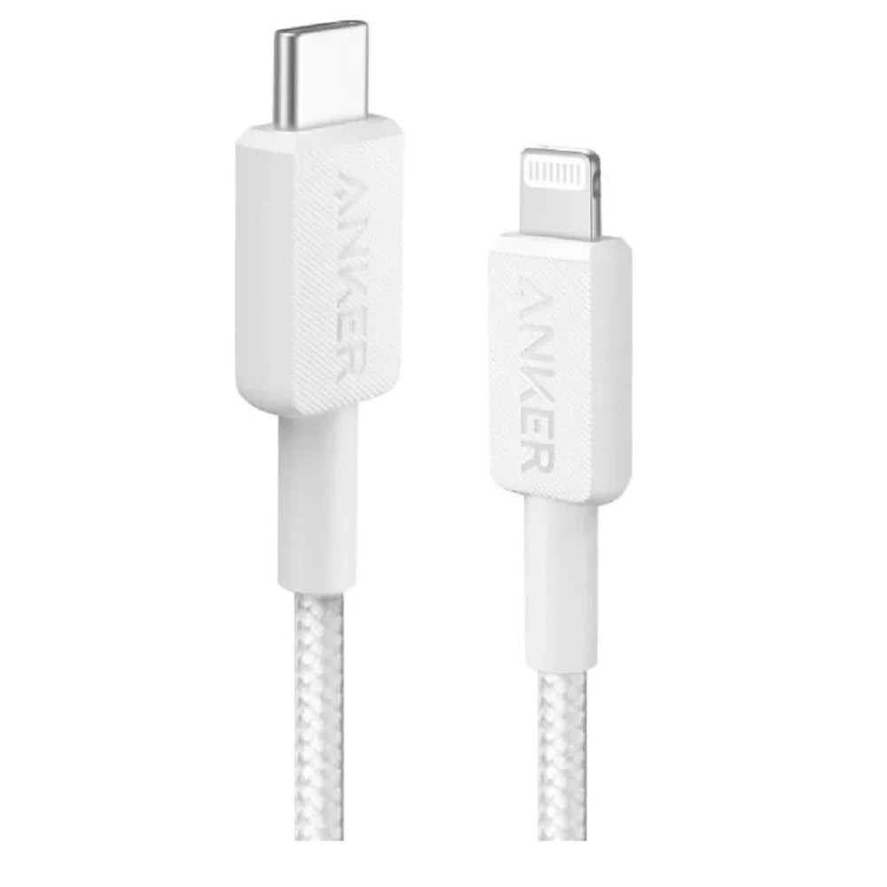 كيبل انكر مضفر يو اس بي سي الى لايتننع بطول 6 قدم | Anker 322 USB-C to Lightning Connector Braided Cable 6ft