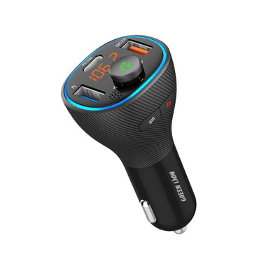 Green Lion Wireless Hands-Free Car Kit FM Transmitter QC3.0 PD 20W 38W Black GNBLCARKITBK - Main