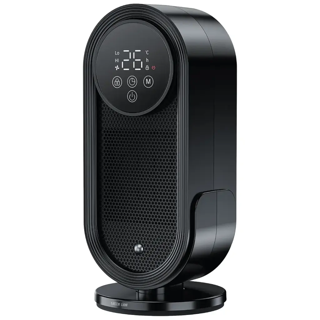Green Lion Heater Lite Fan Heater Remote Control Black GNHTLW1500BK - Main