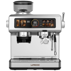 Lepresso Deliziosa Semi-Automatic Coffee Machine Touch Panel Silver LPCFFSCM0098SL - Main