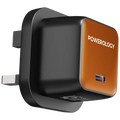 شاحن باورلوجي QX جداري GaN صغير الحجم 45 واط USB-C سريع الشحن | Powerology QX 45W Pocket-Sized GaN Adapter