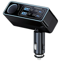 شاحن سيارة باورلوجي برايو 125 واط 4 منافذ USB-A و USB-C إضاءة LED - أسود | Powerology Brio 125W Multi-Port Car Charger Black