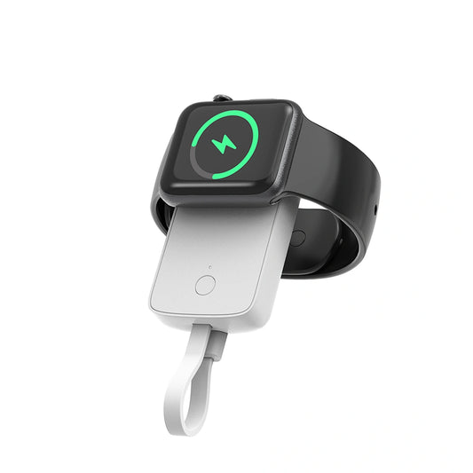 Şarjêra Bêtêl a WiWU Wi-M22 2-di-1ê de û Banka Hêzê ya 2000mAh ji bo Saeta Jîr û Telefonên Smartphone