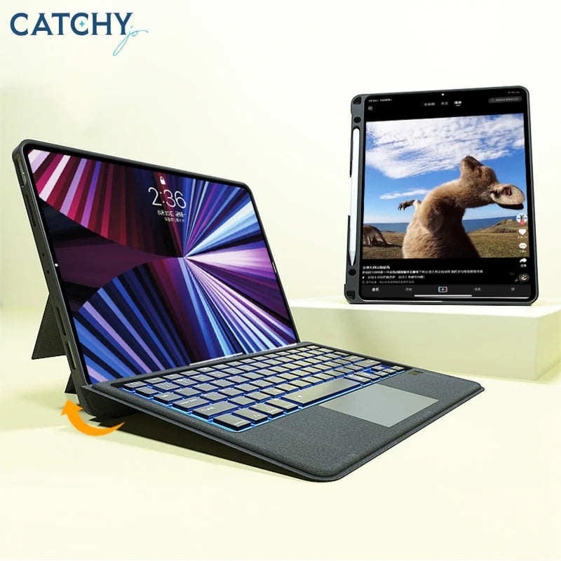 حافظة آيباد ماج تاتش مع لوحة مفاتيح مغناطيسية 10.9/11 إنش | Mag Touch iPad Keyboard Case 10.9/11 inch Magnetic