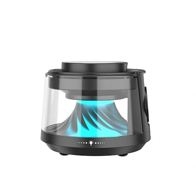 شاحن لاسلكي ويوو فلو Wi-W039 5في1 مع إضاءة محيطة وسبيكر | WiWU Flow 5 in 1 Wireless Charger Wi-W039 with Ambient Light & Speaker
