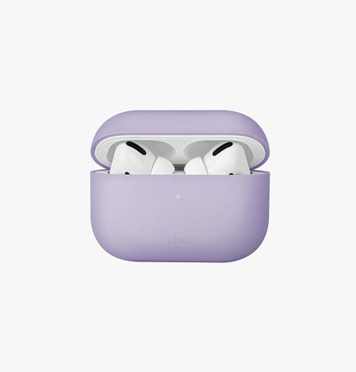 UNIQ Lino liquid silicone AirPods Pro case Lavender