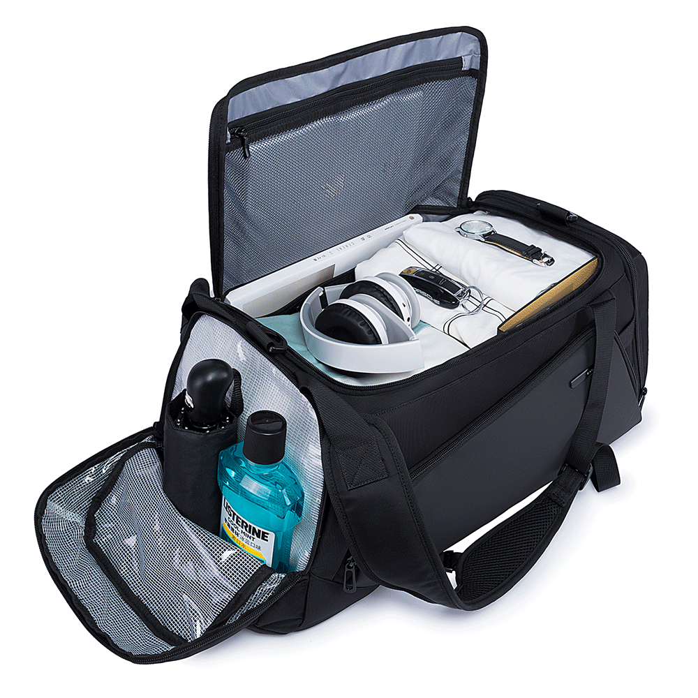 حقيبة السفر بانجي بسعة 40 لتر متعددة الوظائف - اسود | BANGE BG-1917D 40L Travel Bag – Black