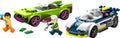 ليغو سيتي مطاردة سيارة الشرطة والسيارة العضلية | LEGO City Police Car and Muscle Car Chase 60415