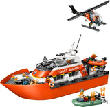 ليغو سيتي قارب ومروحية إنقاذ خفر السواحل | LEGO City Coast Guard Rescue Boat & Helicopter 60504