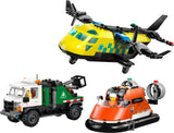 ليغو سيتي ريمكس الطائرة وشاحنة الخدمة والحوامة | LEGO City Airplane, Service Truck & Hovercraft Remix 60505