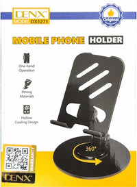 DENX DX1271 Mobile Phone Stand 360° Rotatable Foldable | حامل هاتف دينكس DX1271 القابل للدوران والطي