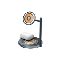 شاحن موماكس Q.MAG Dual 2 اللاسلكي المغناطيسي بقدرة شحن 15 واط | Momax Q.Mag Dual 2 Dual Magnetic Wireless 15W Charging Stand