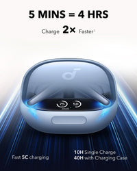 سماعة انكر ساوندكور ليبرتي 4 برو اللاسلكية, عزل ضوضاء ذكي, تشغيل حتى 40 ساعة | Anker Soundcore Liberty 4 Pro, Adaptive Noise Cancelling Wireless Earbuds, 40H Playtime