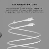 كيبل بيلكن سيليكون تايب سي الى تايب سي بطول 1 متر | Belkin USB-C to USB-C Silicone Cable 1M