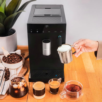 ماكينة قهوة أوتوماتيكية Cecotec Cremmaet Compact Steam مع مطحنة 19 بار | Cecotec Cremmaet Compact Steam Super Automatic Coffee Machine with Grinder 19 Bar
