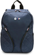 BMW Carry On Backpack PU Leather Carbon M Collection 15" Expandable Travel Bag | حقيبة ظهر BMW من CG Mobile جلد PU كربون M Collection لاب توب 15 بوصة