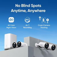 طقم كاميرات أنكر يوفي كام E330 بروفيشنال, 4 كاميرات - ابيض | Anker eufyCam E330 Professional 4-Cam Kit - White