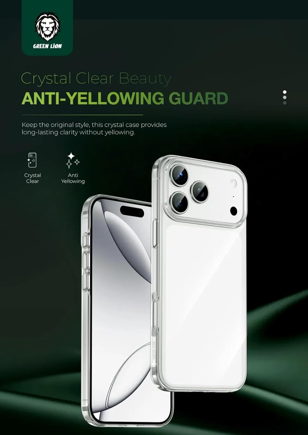 كفر Green Lion Magsafe Delgado لآيفون 17 Air (6.6 بوصة) - شفاف | Green Lion Magsafe Delgado For iPhone 17 Air (6.6") - Clear