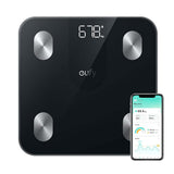 ميزان ذكي انكر يوفي A1, قياس 12 مؤشرا صحيا, اتصال بلوتوث | Anker Eufy Smart Scale A1 Black – 12 Body Metrics, Bluetooth, App Sync