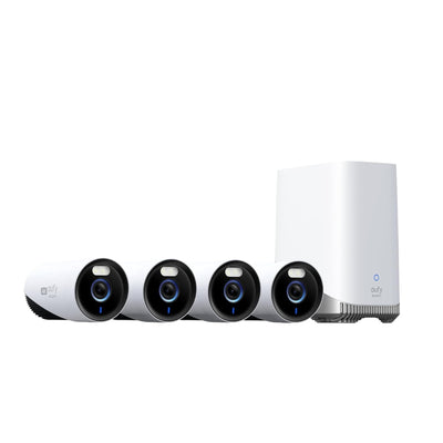 طقم كاميرات أنكر يوفي كام E330 بروفيشنال, 4 كاميرات - ابيض | Anker eufyCam E330 Professional 4-Cam Kit - White