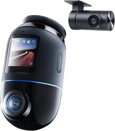 70mai Dual Dash Cam Front and Rear 4K X800 128G | كاميرا سيارة 70mai أمامية وخلفية 4K X800 128 جيجا