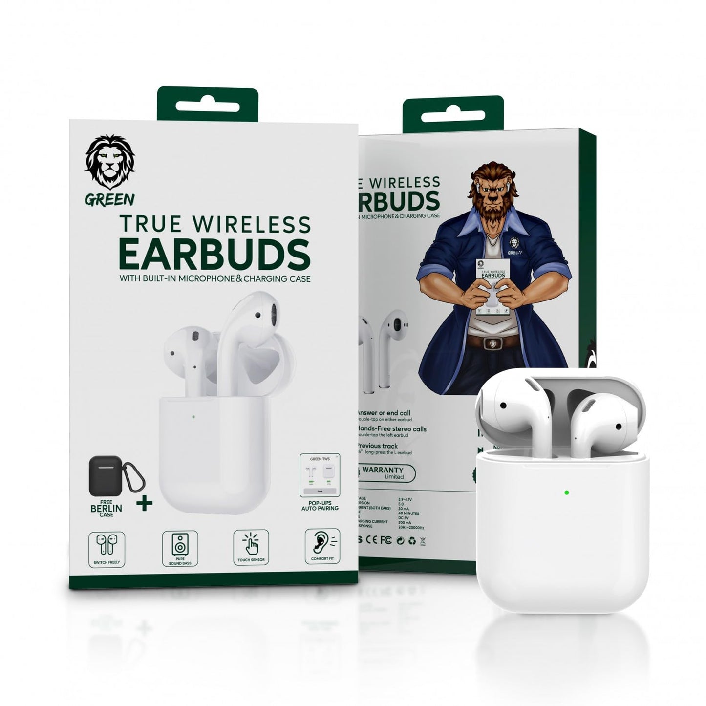 Guhguhkên Bluetooth ên Bêtêl ên Green Lion - Spî