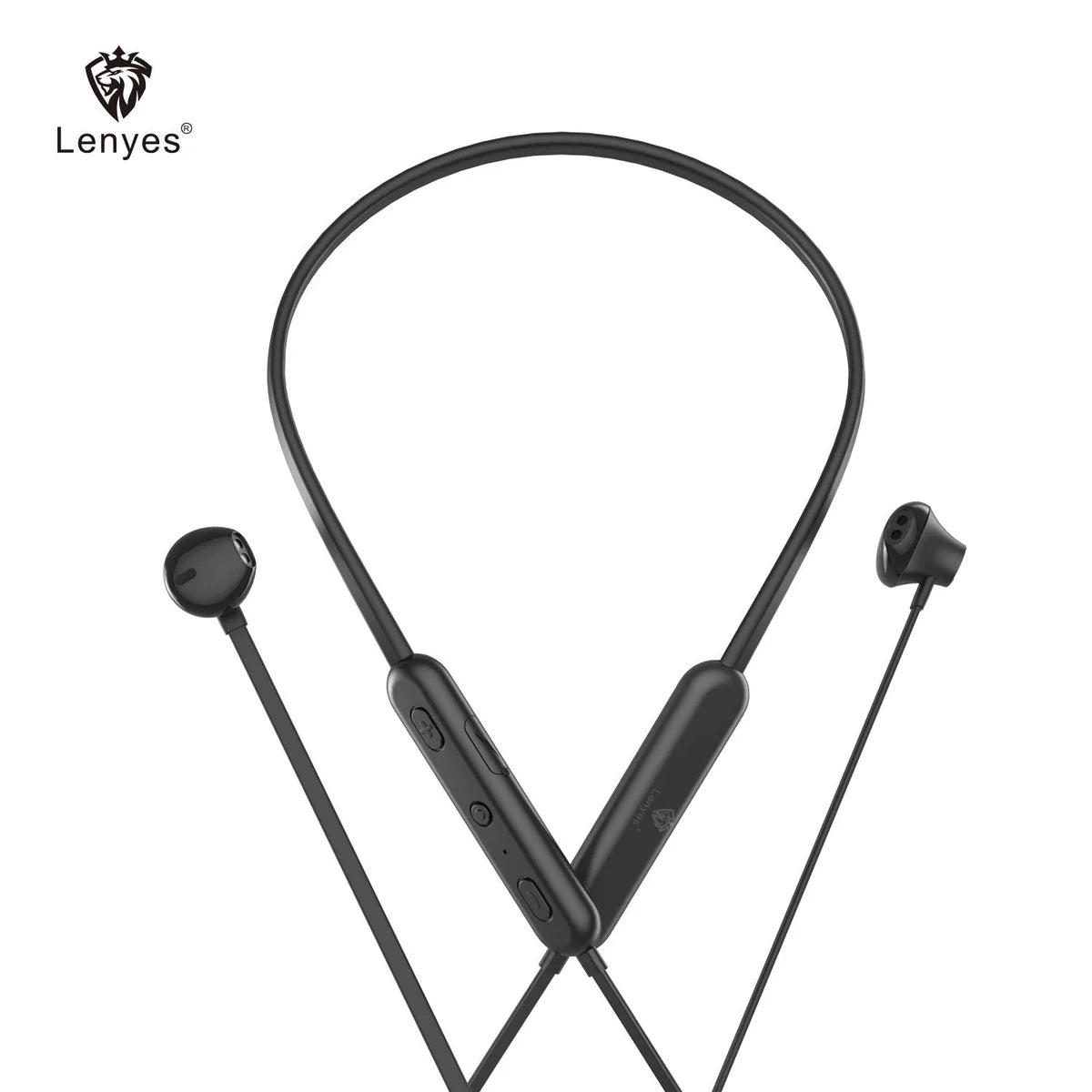 Lenyes سماعات رياضية بلوتوث 5.0 | إلغاء ضوضاء | 6+ ساعات تشغيل | Bluetooth Sport Earphones V5.0 Noise Cancelling