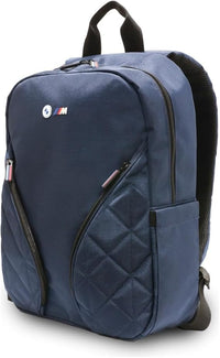 BMW Carry On Backpack PU Leather Carbon M Collection 15" Expandable Travel Bag | حقيبة ظهر BMW من CG Mobile جلد PU كربون M Collection لاب توب 15 بوصة