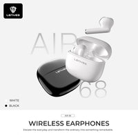 سماعات LENYES Air 68 اللاسلكية بلوتوث 5.3 إلغاء ضوضاء هجين نشط HiFi ستيريو 20 ساعة | LENYES Air 68 Wireless Earbuds Bluetooth 5.3 Active Hybrid Noise Cancellation HiFi Stereo 20H
