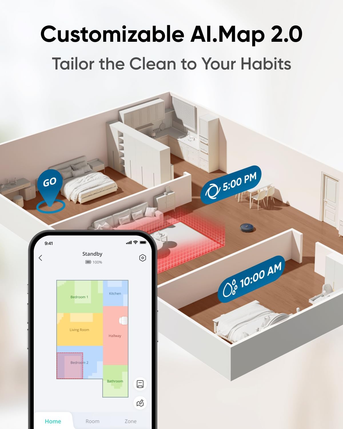 روبوت تنظيف انكر يوفي X10 برو اومني, مكنسة وممسحة ذكية بالذكاء الصناعي | Anker Eufy X10 Pro Omni Robot Vacuum and Mop Combo