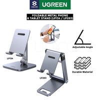 UGREEN Tablet Stand Compatible for iPad Desk Stand Holder Adjustable Aluminum Thicker Base | حامل تابلت يونيجرين متوافق مع آيباد قابل للتعديل ألمنيوم بقاعدة سميكة