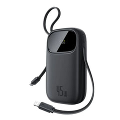 Baseus EnerFill FC31 Qpow 3 Power Bank 20000mAh 45W Black - باور بانك بيسوس انرفيل FC31 كيو باو 3 20000 مللي أمبير 45 واط أسود