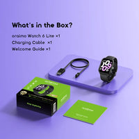 Oraimo Watch 6 Lite OSW-809 Smart Watch Black - What's in the Box