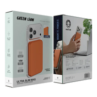 باور بانك جرين لايون ألترا سليم ماج 4000 مللي أمبير - برتقالي | Green Lion Ultra Slim Mag 4000mAh Power Bank - Orange