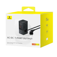 برج طاقة Baseus PowerCombo 3AC+2U+2C 35W - Baseus PowerCombo Tower Strip 3AC+2U+2C 35W 1.5m EU Black