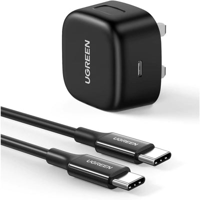 شاحن UGREEN USB-C 25W PD مع كابل 2 متر | UGREEN USB-C 25W PD Charger With C-C 2M Cable