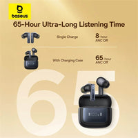 Baseus Bowie 35 TWS Earphones Black - سماعات بيسوس بوي 35 لاسلكية سوداء