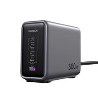 UGREEN 300W Nexode GaN USB C Charger 5 Ports Desktop Charging Station UK - محطة شحن يوجرين 300 واط 5 منافذ تقنية جان
