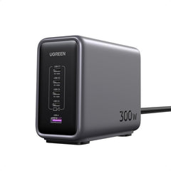 UGREEN 300W Nexode GaN USB C Charger 5 Ports Desktop Charging Station UK - محطة شحن يوجرين 300 واط 5 منافذ تقنية جان