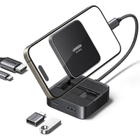 UGREEN USB C Hub, 4-in-1 Magnetic USB C to HDMI Adapter 4K@60Hz, 100W PD Charging, Foldable Portable USB C Adapter | محول يو جرين USB C هب 4 في 1 مغناطيسي HDMI 4K@60Hz شحن سريع 100W قابل للطي