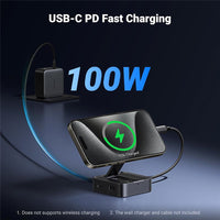 UGREEN USB C Hub, 4-in-1 Magnetic USB C to HDMI Adapter 4K@60Hz, 100W PD Charging, Foldable Portable USB C Adapter | محول يو جرين USB C هب 4 في 1 مغناطيسي HDMI 4K@60Hz شحن سريع 100W قابل للطي