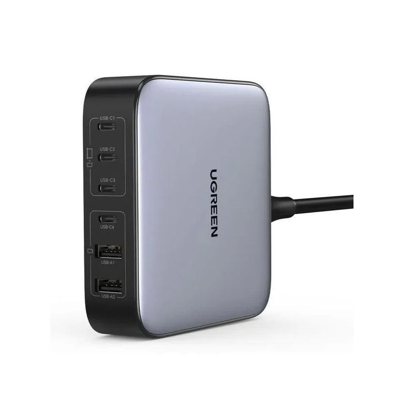 UGREEN 200W USB C Charger Nexode 6-Port GaN Desktop Charging Station | شاحن يوجرين نيكسود 200 واط 6 منافذ تقنية جان محطة شحن مكتبية