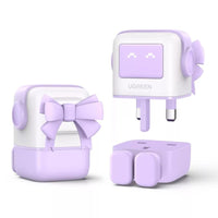 شاحن UGREEN Robot GaN 65W ثلاثي المنافذ | UGREEN USB-A+2*USB-C 65W Robot GaN Tech Fast Charger