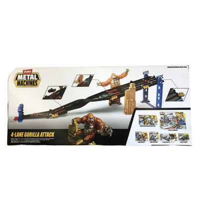 زورو ميتال ماشينز مسار هجوم الغوريلا بأربع مسارات | ZURU Metal Machines 4-Lane Gorilla Attack 6769