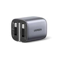 شاحن Ugreen 65W بثلاث منافذ | Ugreen USB-A+2*USB-C 65W GaN Tech Fast Charger