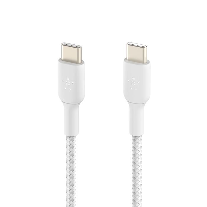 كيبل بيلكن BoostCharge مضفر تايب سي الى تايب سي بطول 1 متر | Belkin BoostCharge Braided USB-C to USB-C Cable 1M/3.3ft