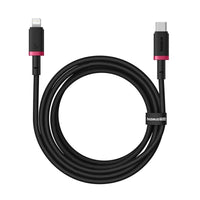Baseus Dura Cable C→iP 20W 2m Red+Black | كابل بيسوس ديورا C→iP 20 واط 2 متر أحمر وأسود