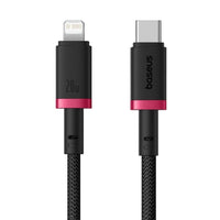 Baseus Dura Cable C→iP 20W 2m Red+Black | كابل بيسوس ديورا C→iP 20 واط 2 متر أحمر وأسود
