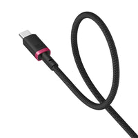 Baseus Dura Cable C→C 100W 2m Red+Black | كابل بيسوس ديورا C→C 100 واط 2 متر أحمر وأسود
