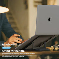 حامل لابتوب روك روز معدني ب 4 مستويات | RockRose Stand Laptop Metal Any View Master 4-Level